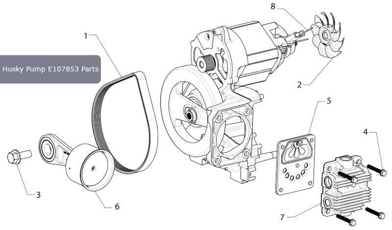 husky 60 gallon air compressor parts diagram