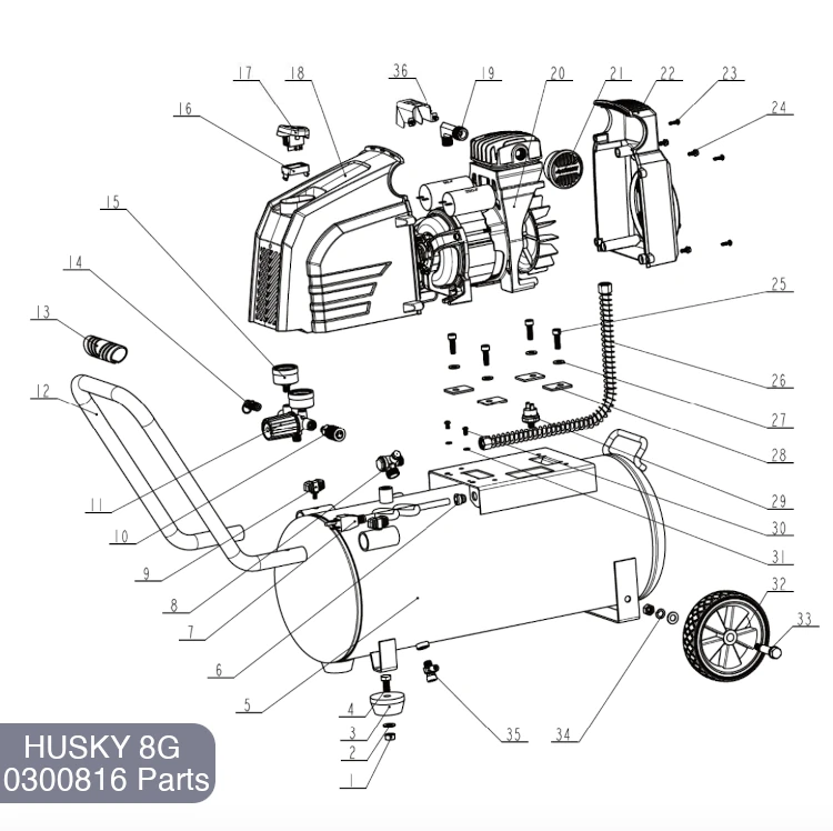 husky spray gun parts diagram