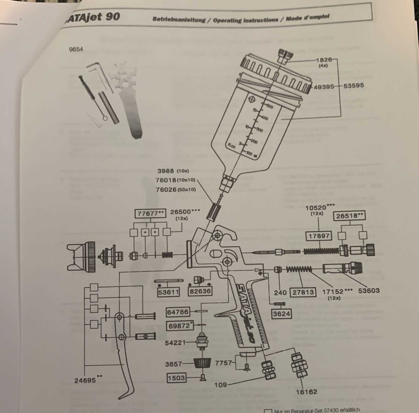 husky spray gun parts diagram