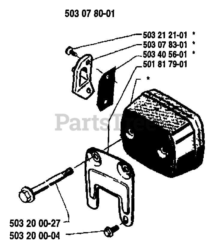 husqvarna 288 parts diagram