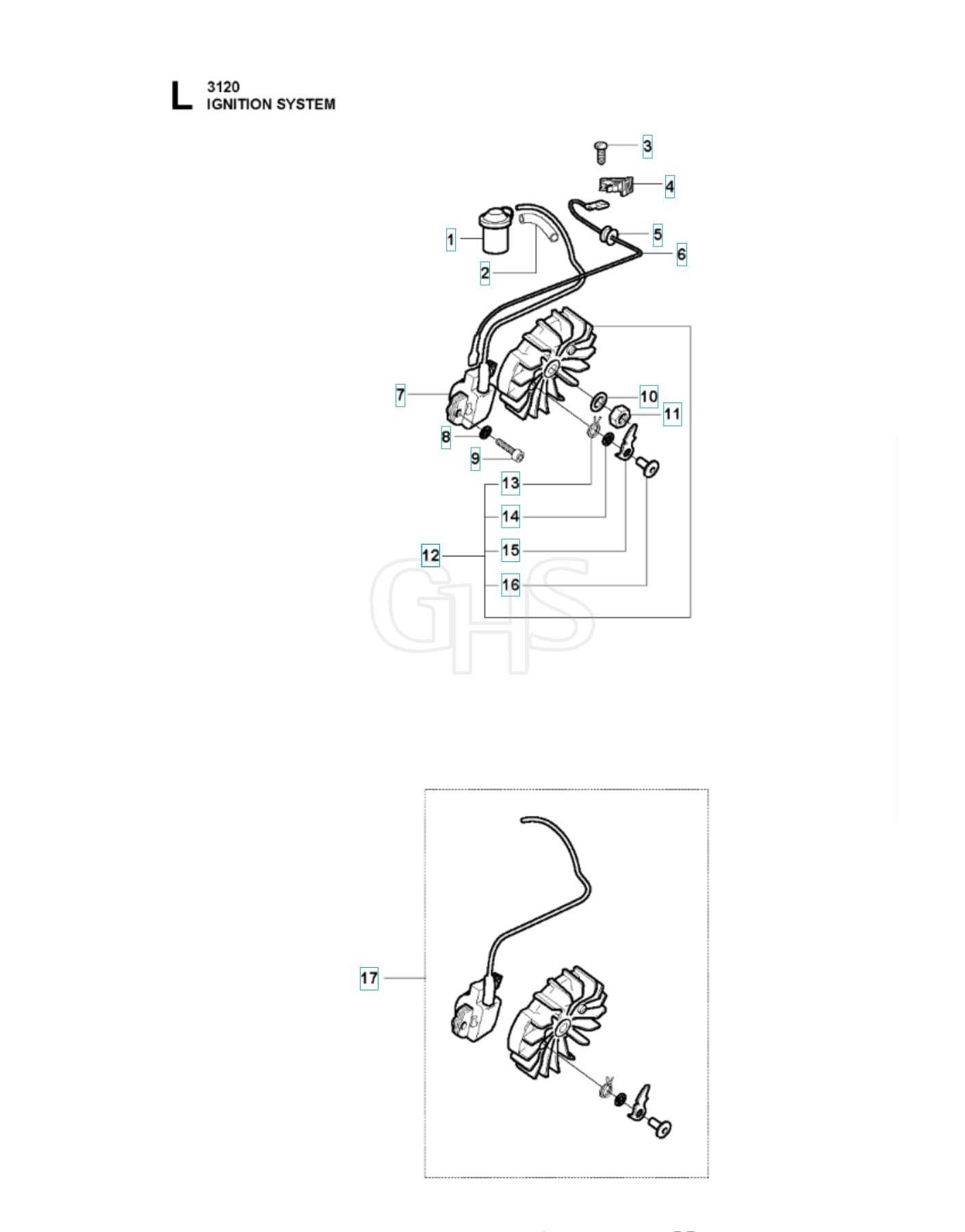 husqvarna 3120xp parts diagram