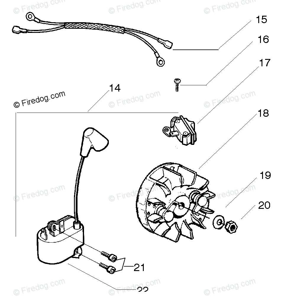 husqvarna 340 chainsaw parts diagram