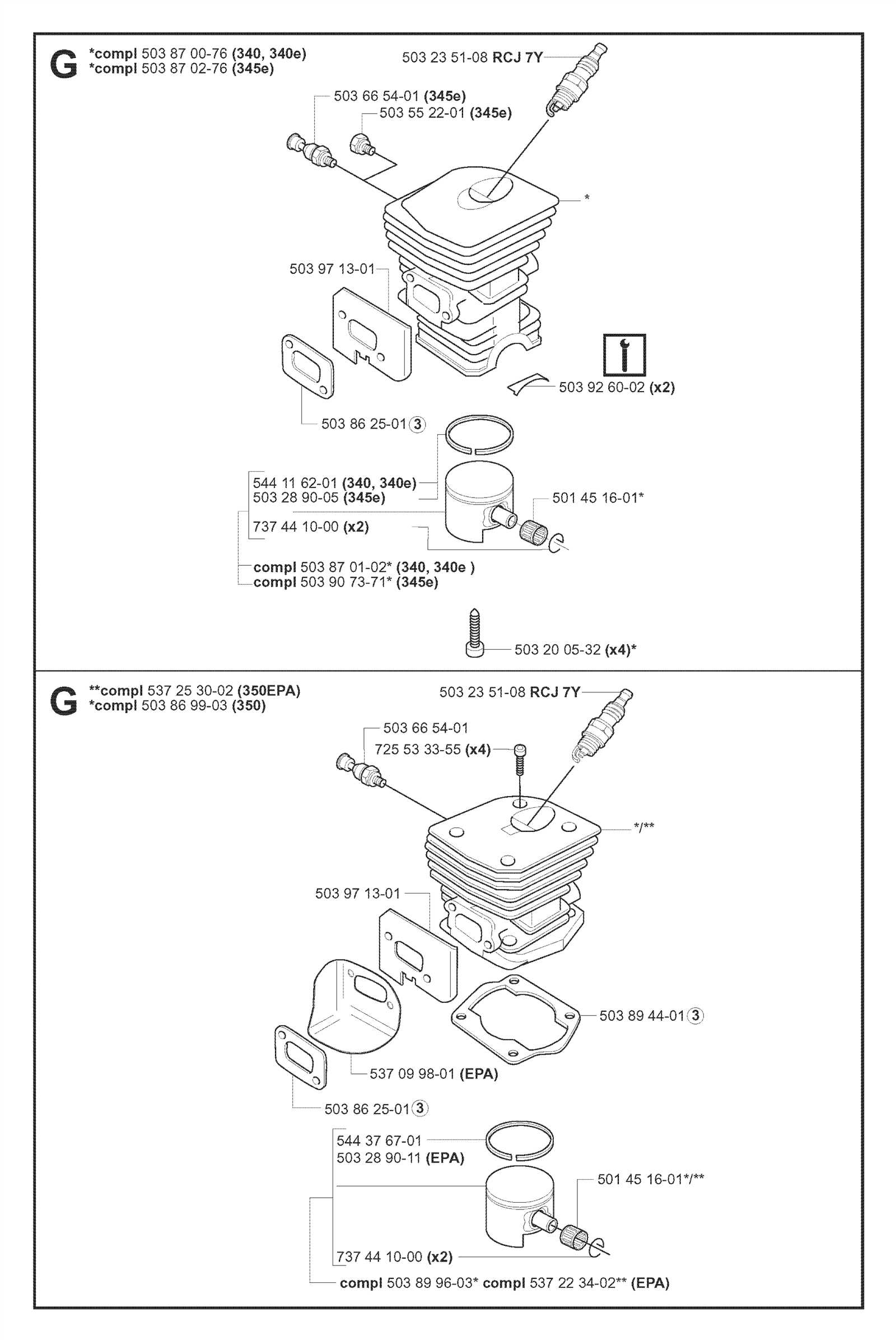 husqvarna 340 chainsaw parts diagram