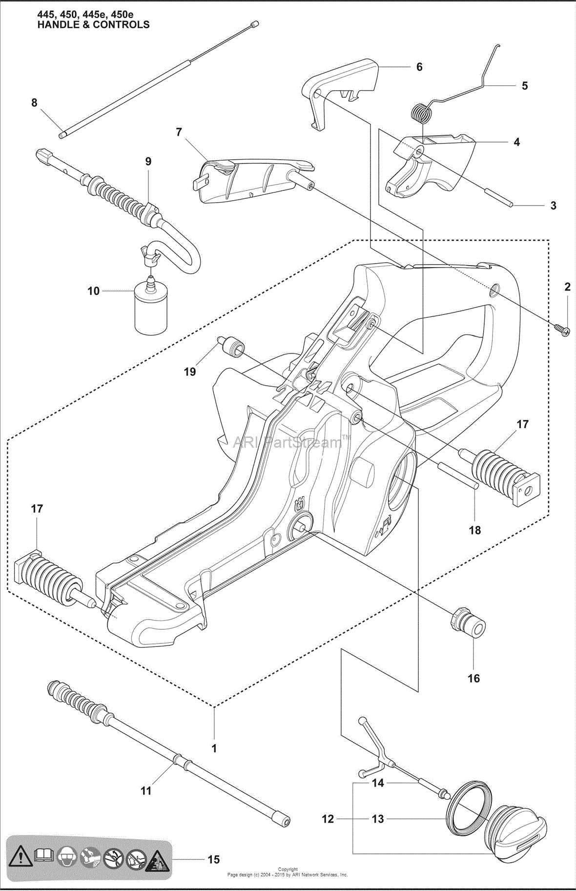 husqvarna 450 rancher ii parts diagram