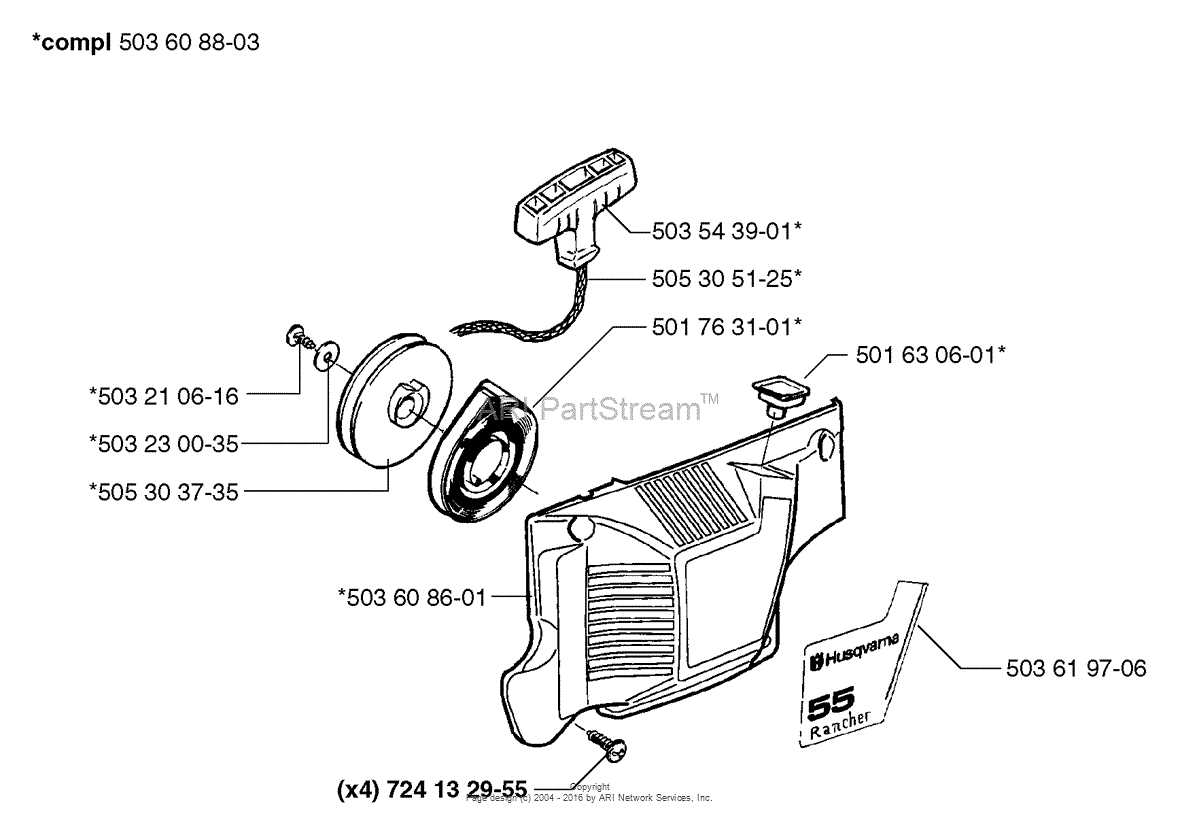 husqvarna 55 parts diagram