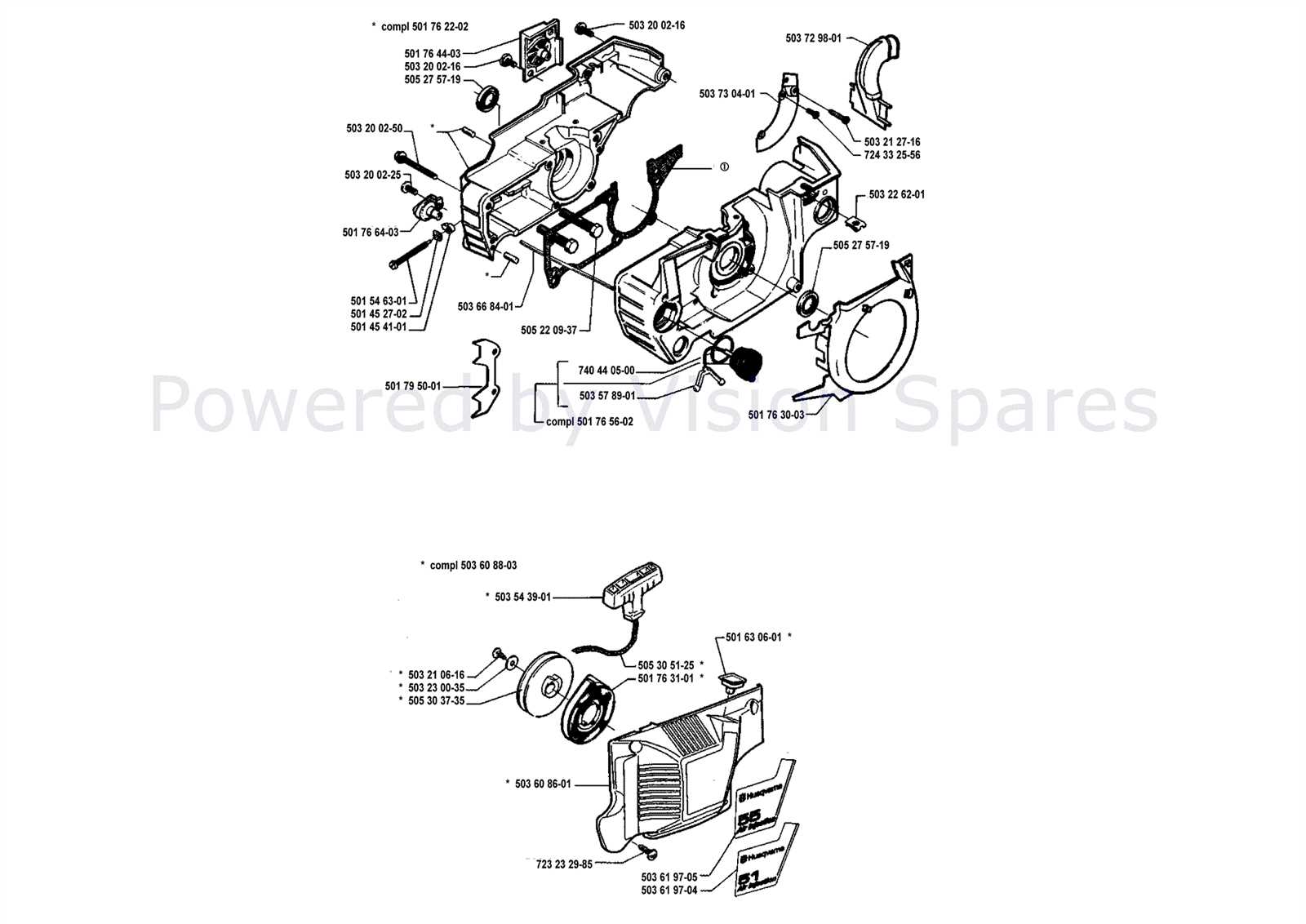 husqvarna 55 parts diagram