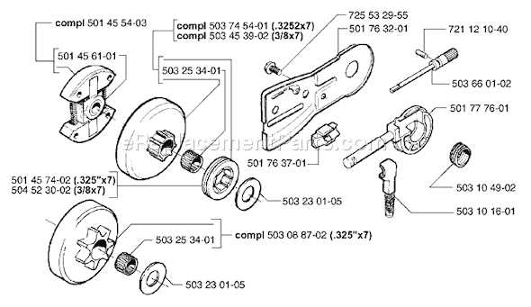 husqvarna 55 rancher chainsaw parts diagram