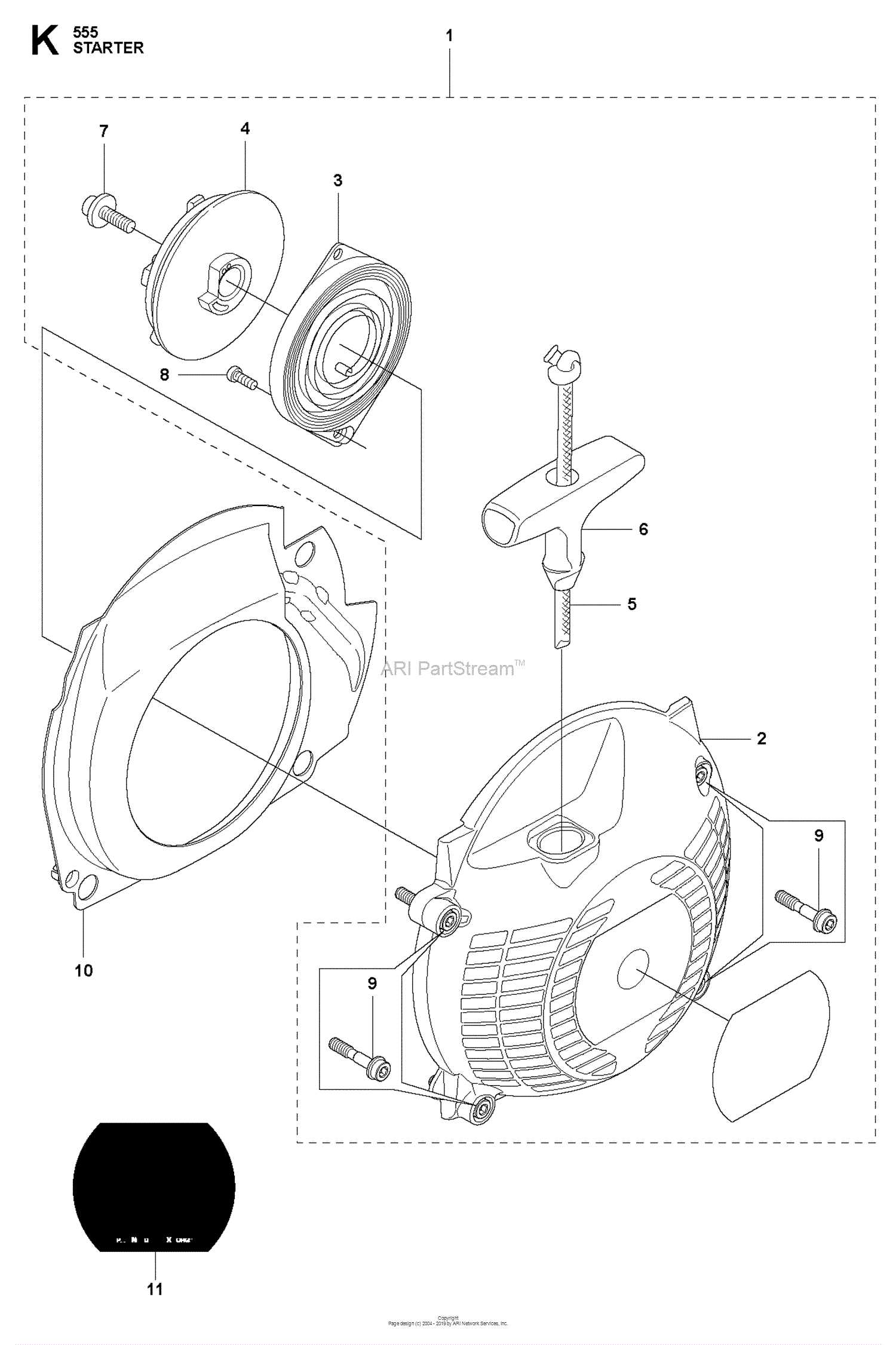 husqvarna 555 parts diagram