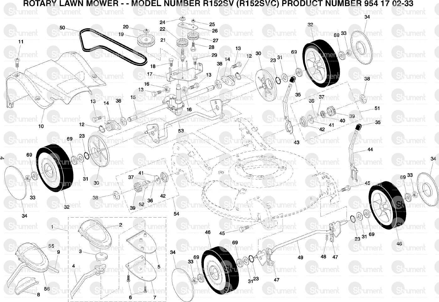 husqvarna 7021r parts diagram