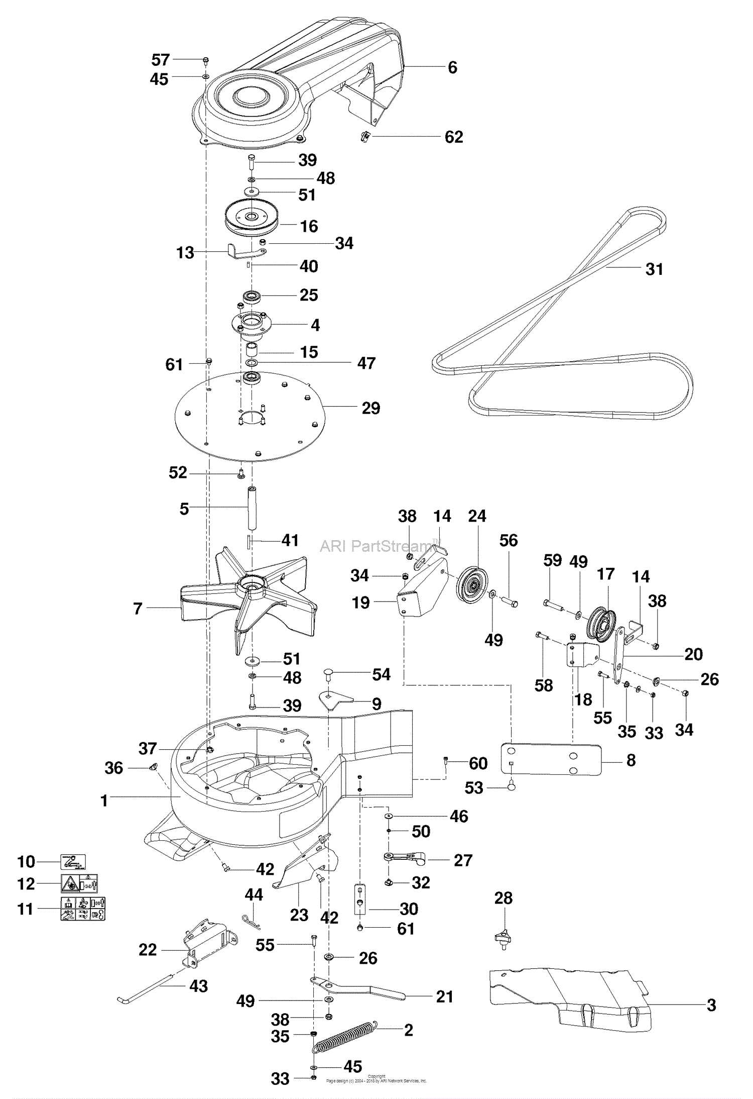 husqvarna bagger parts diagram