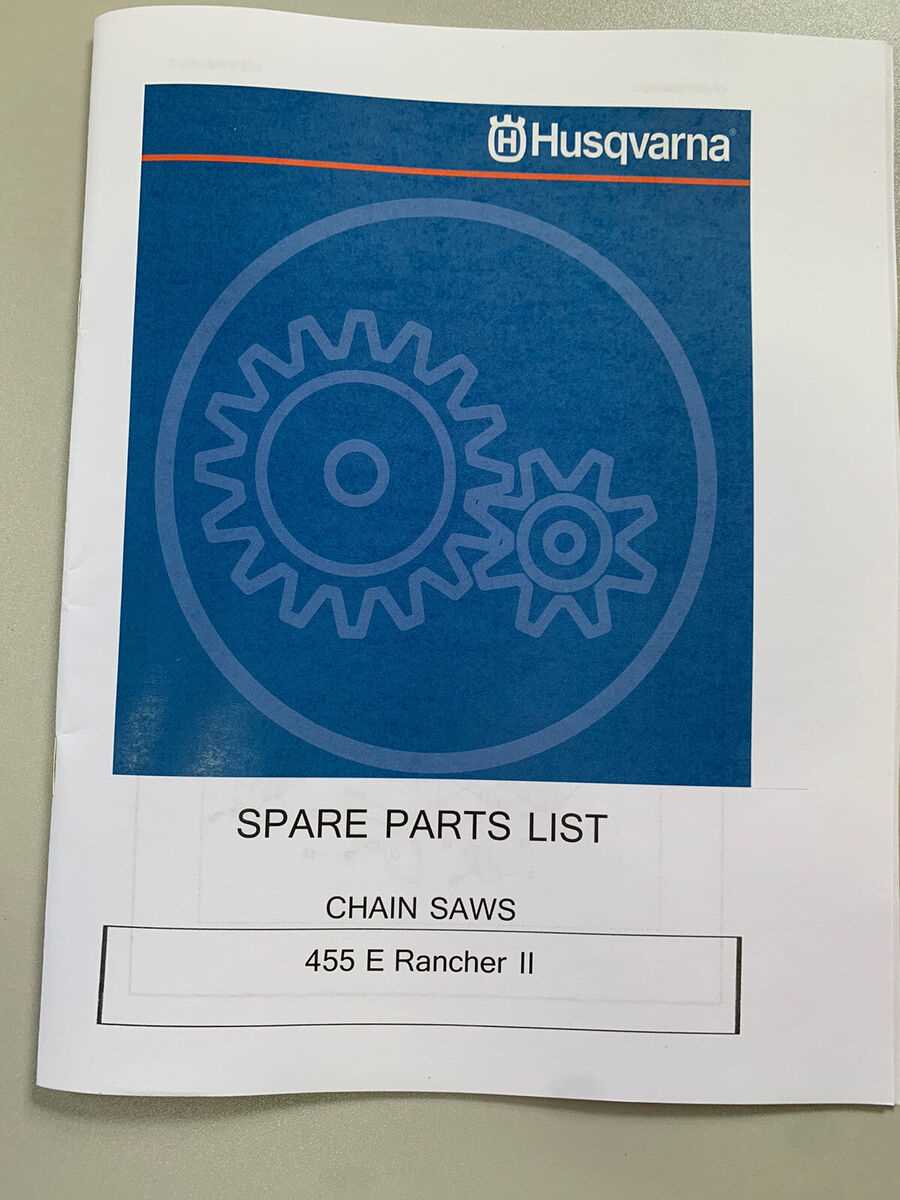 husqvarna chainsaw 455 rancher parts diagram