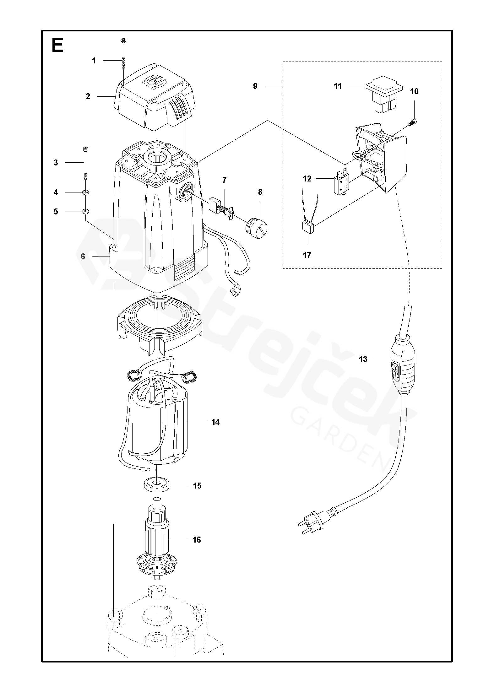 husqvarna dms 240 parts diagram