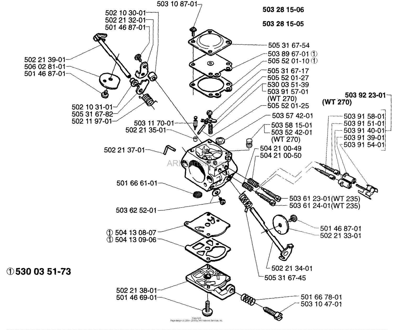 husqvarna dms 240 parts diagram