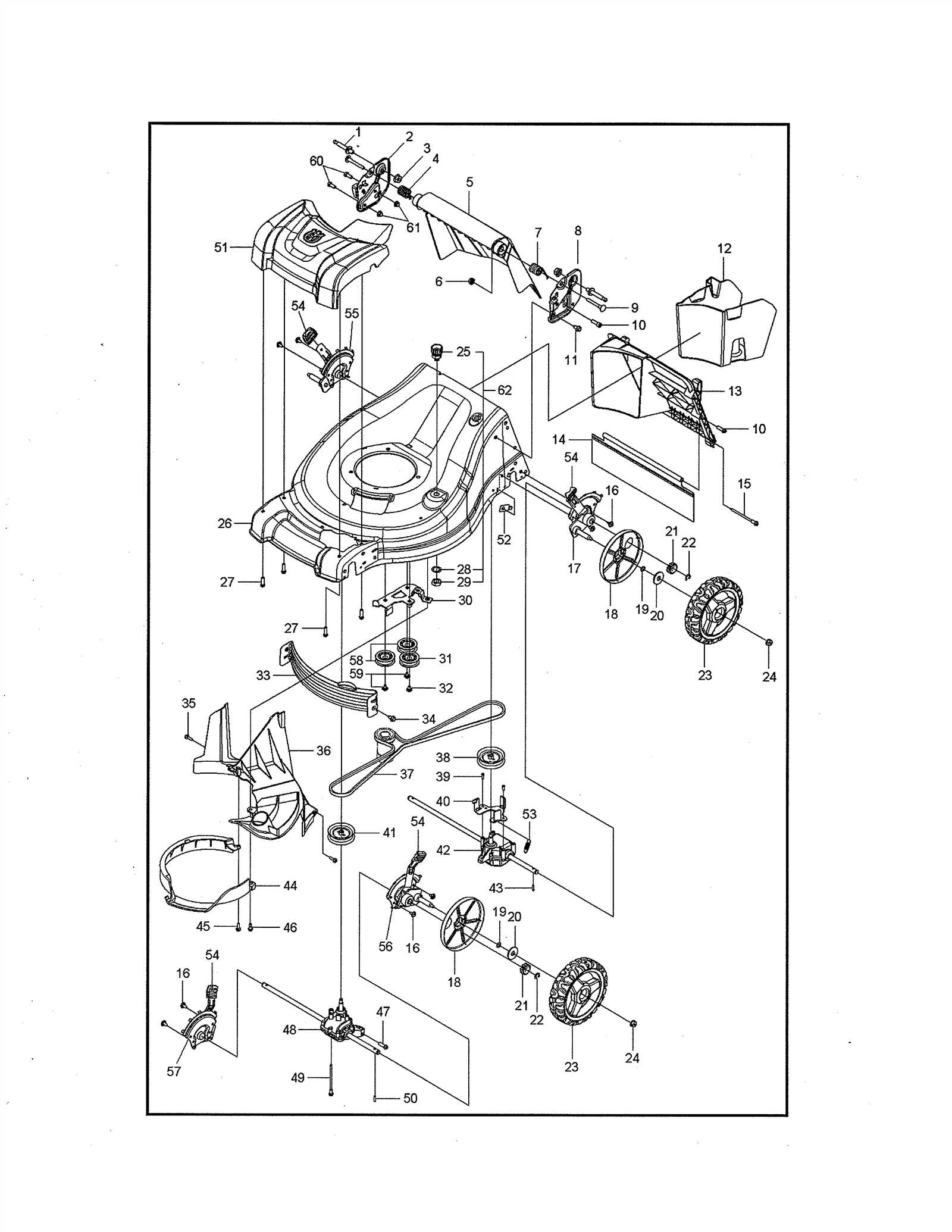 husqvarna lawn tractor parts diagram