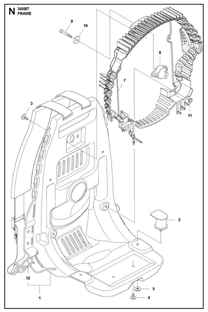 husqvarna leaf blower parts diagram