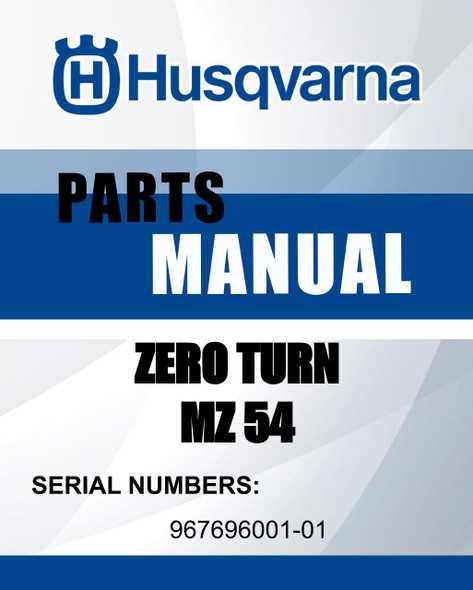 husqvarna mz 54 parts diagram