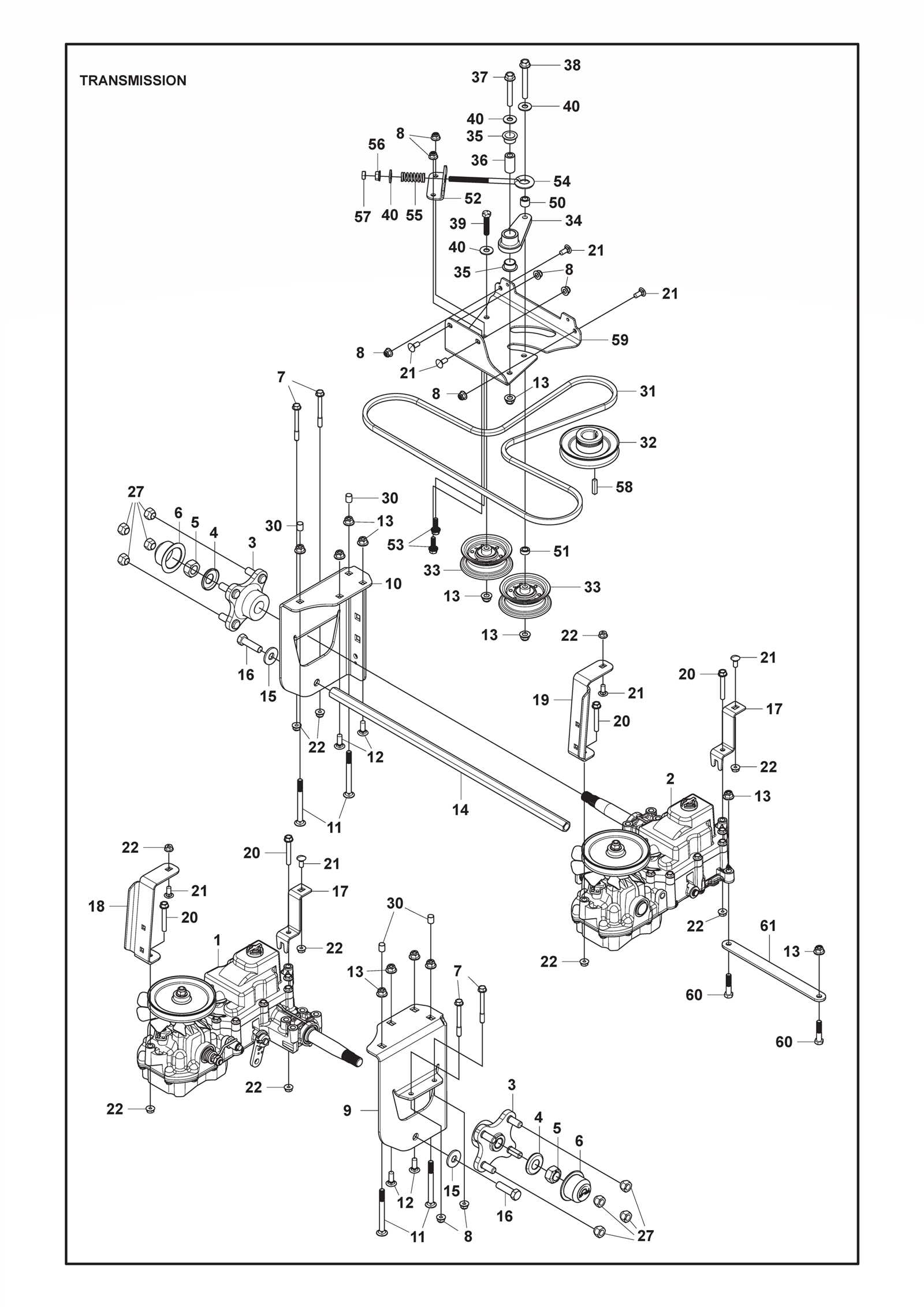 husqvarna mz 54 parts diagram