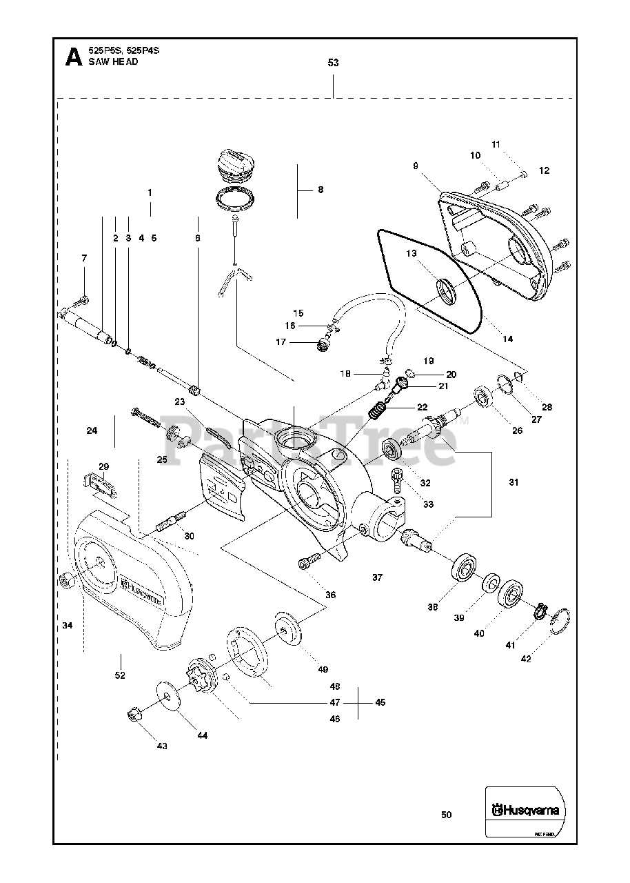 husqvarna pole saw parts diagram