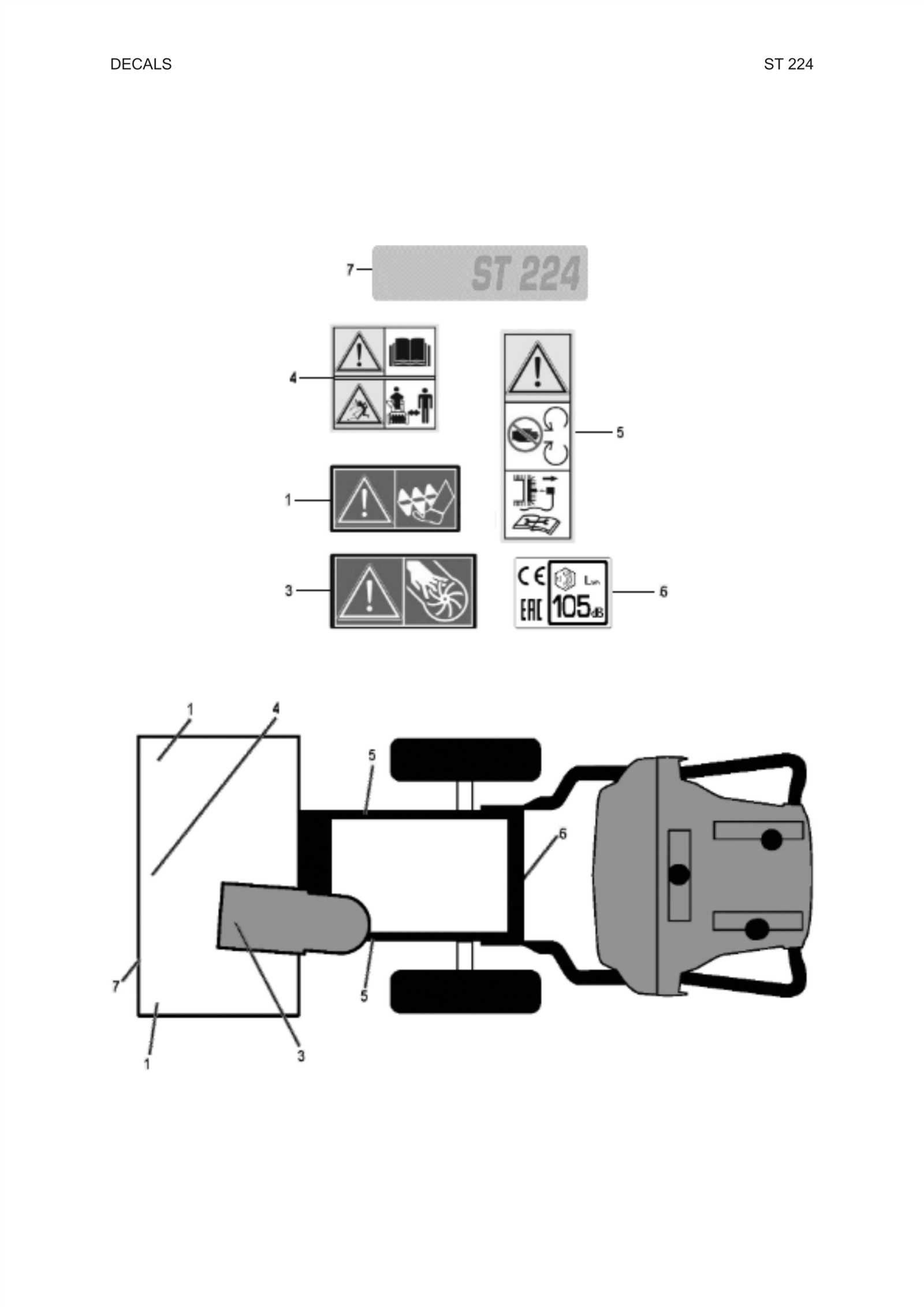 husqvarna st 224 parts diagram