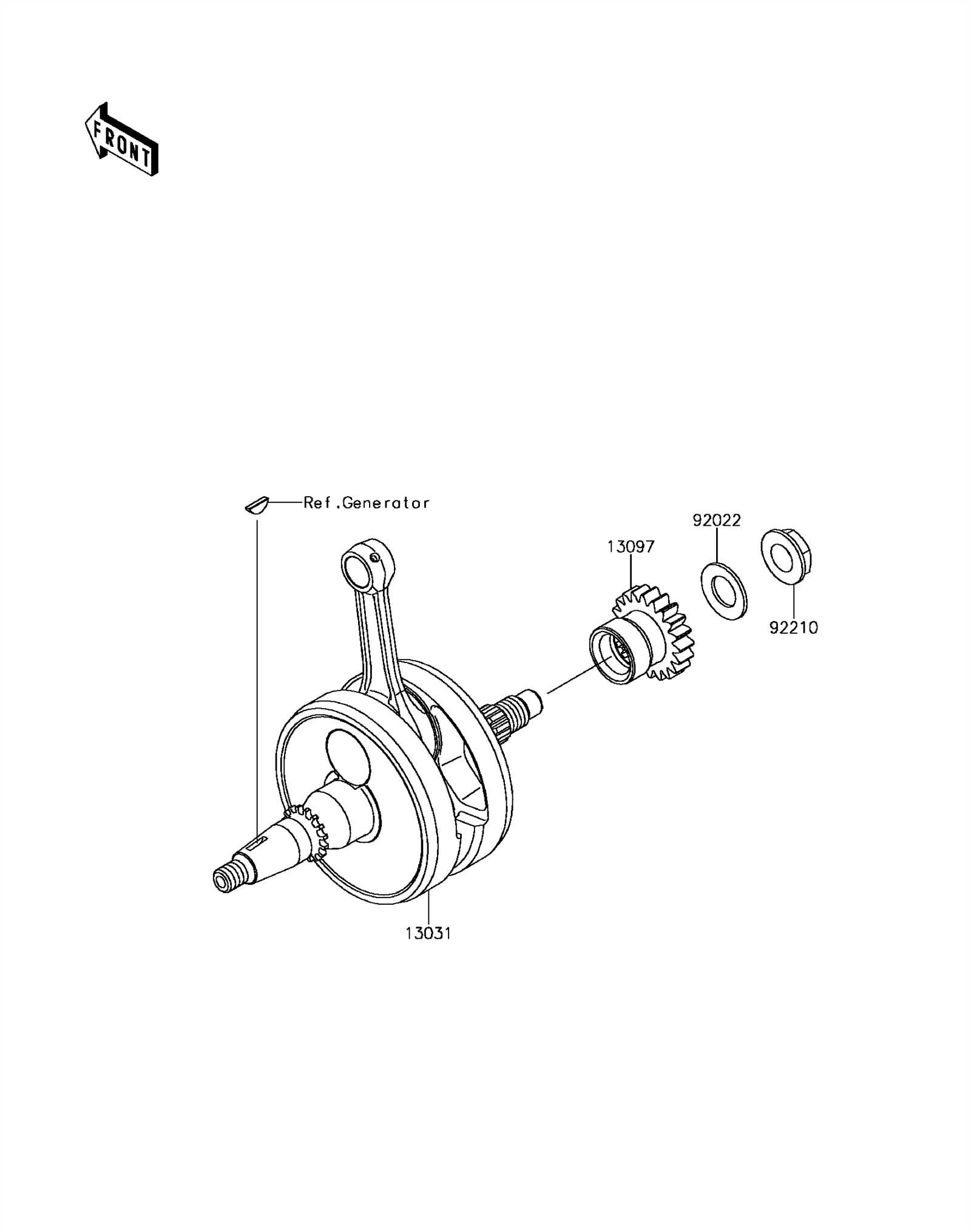 crankshaft parts diagram