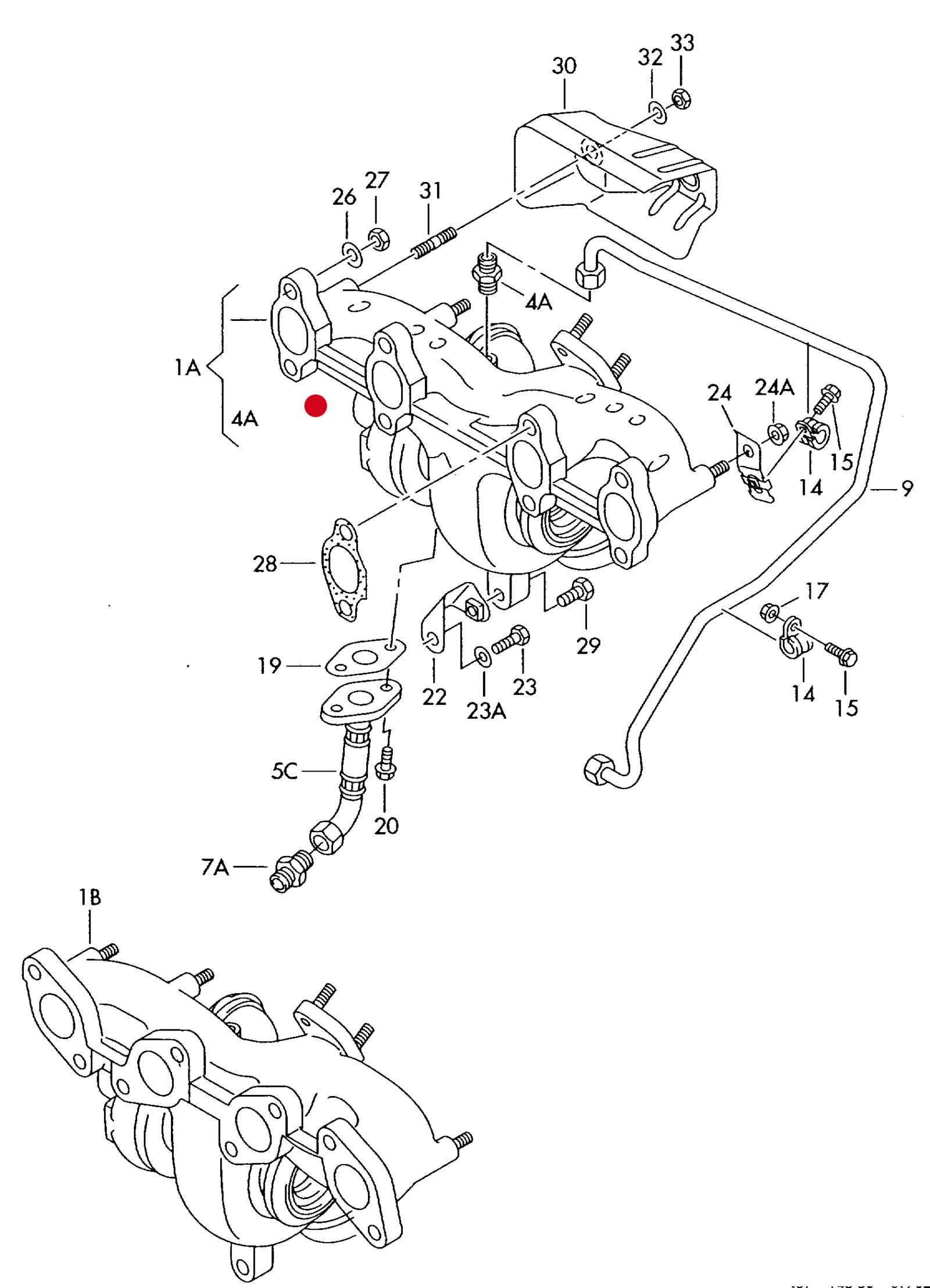 vw 1.9 tdi engine parts diagram