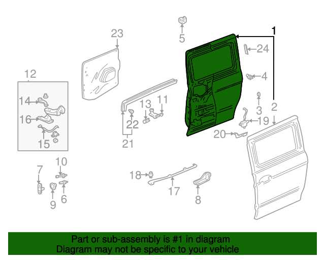 honda odyssey sliding door parts diagram