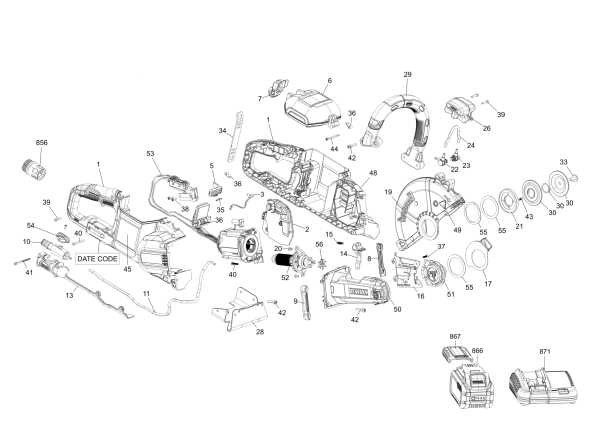 dewalt dcst970 parts diagram