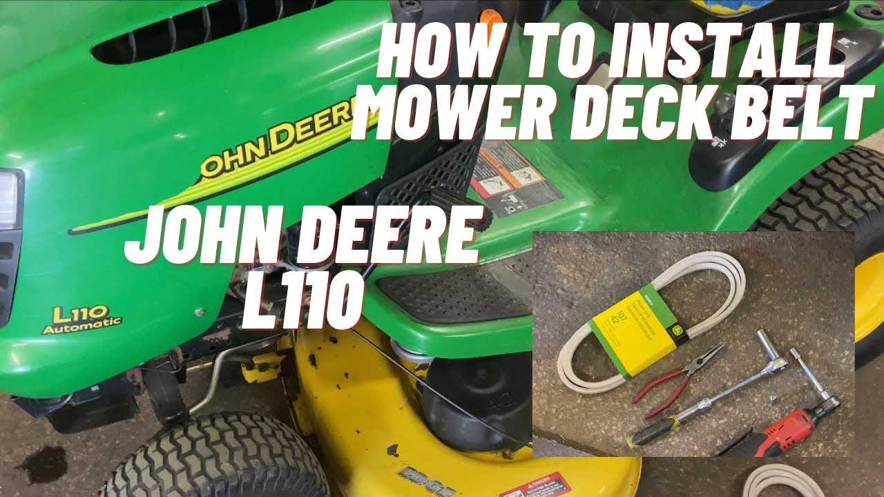 john deere l110 deck parts diagram