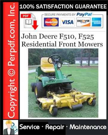 john deere f525 mower parts diagram