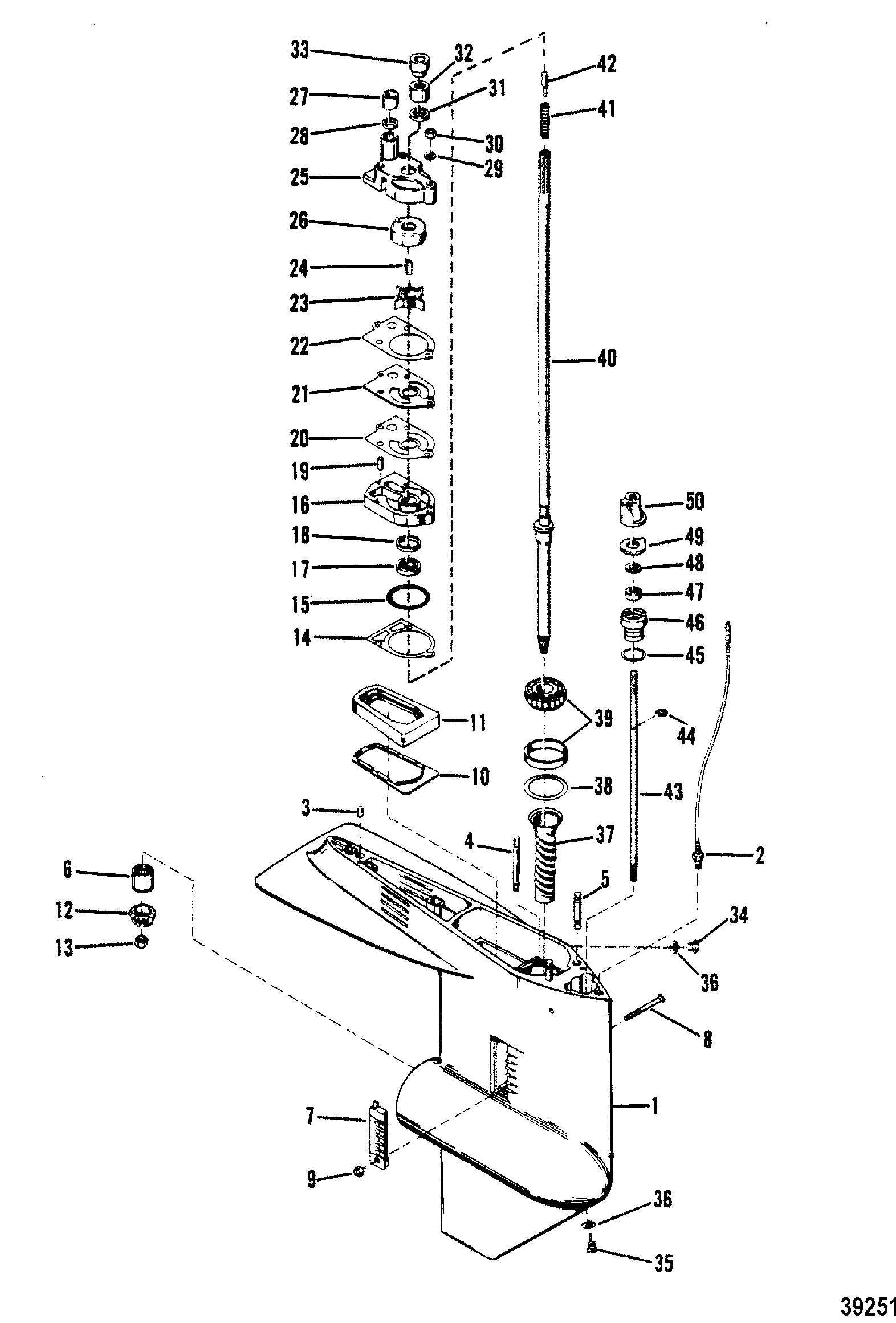 mercury 40 hp parts diagram