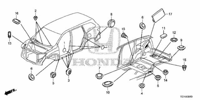 2021 honda pilot parts diagram