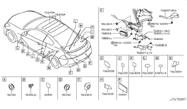 infiniti g37 parts diagram