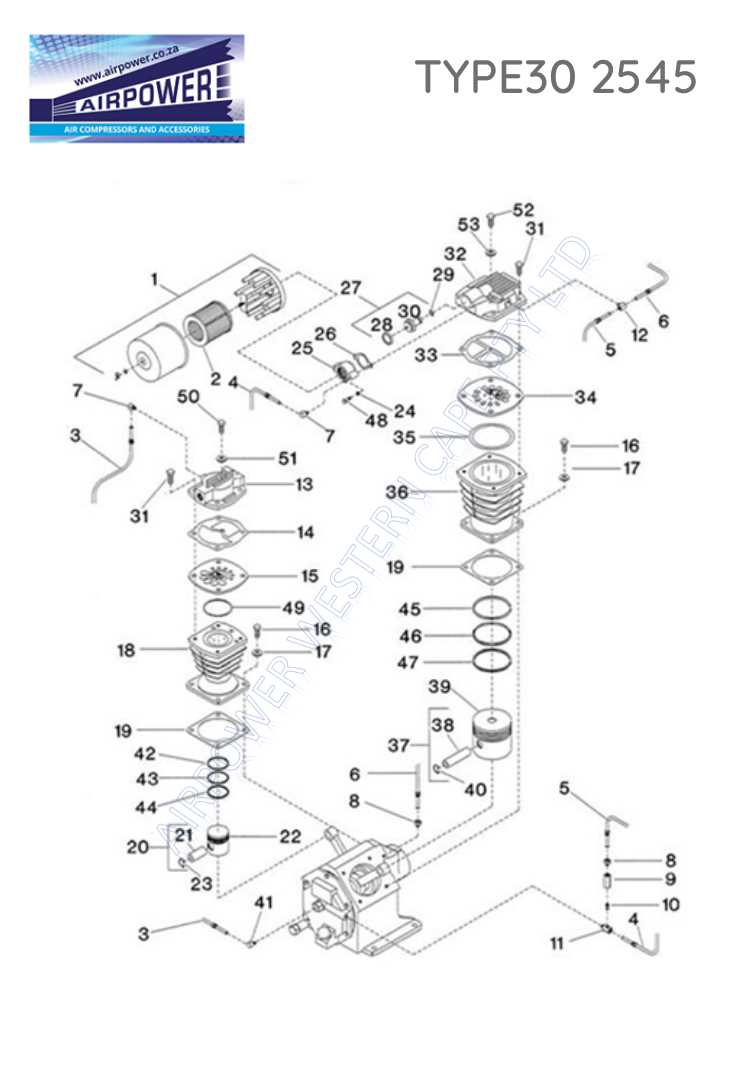 ingersoll rand air compressor parts diagram