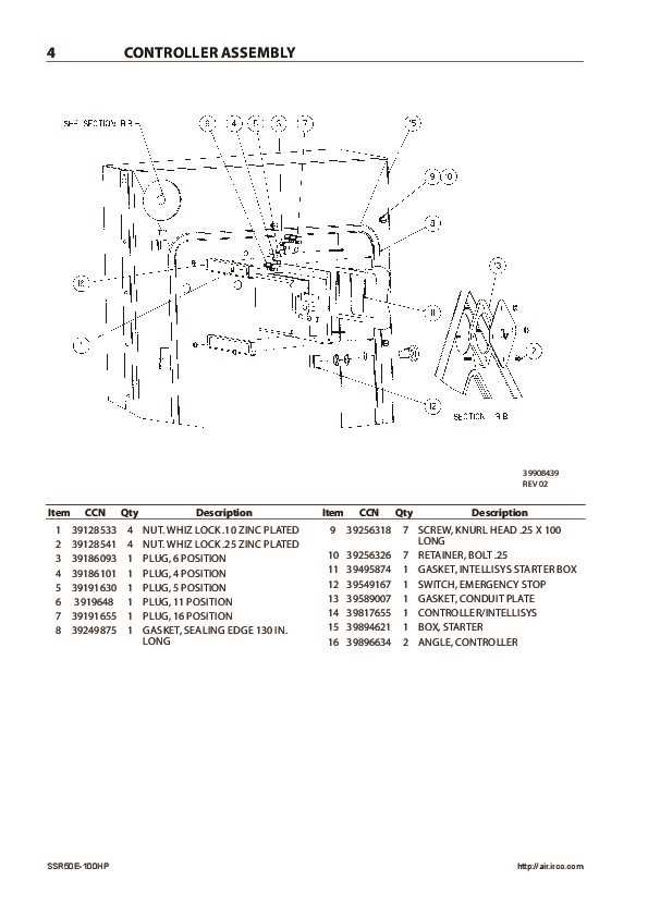 ingersoll rand air compressor parts diagram