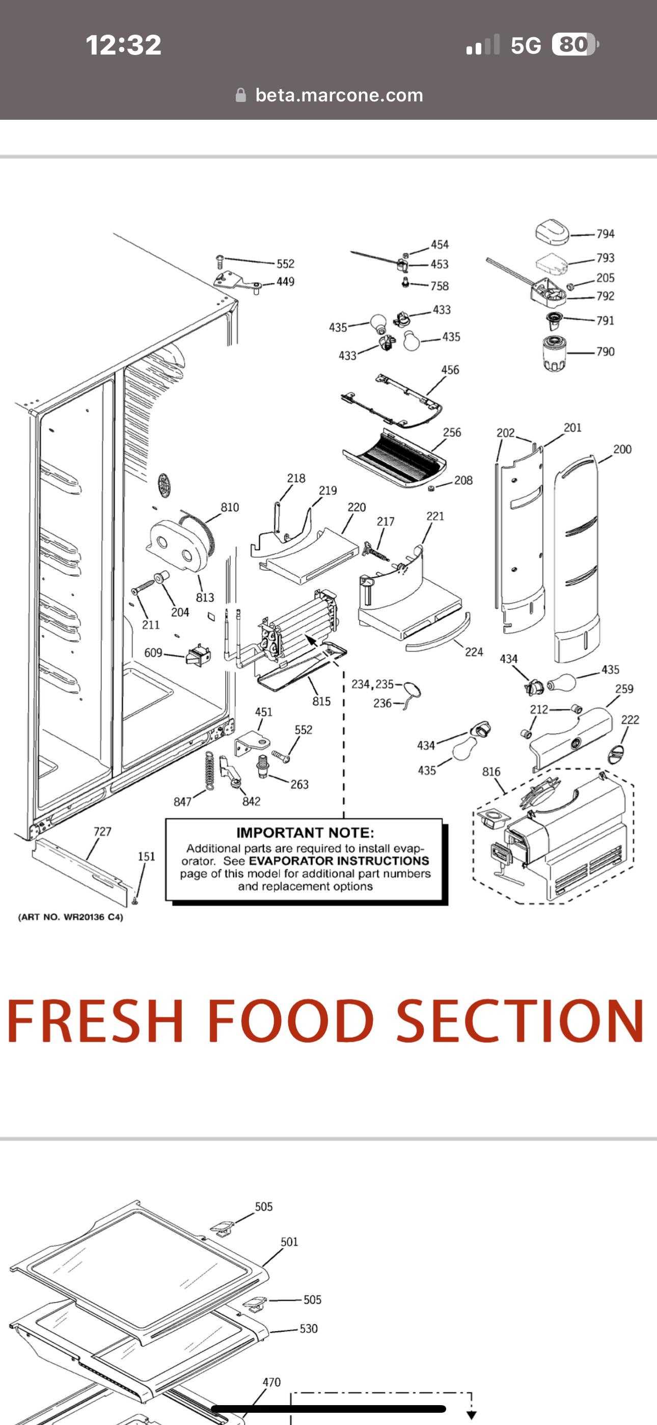 inside whirlpool refrigerator parts diagram