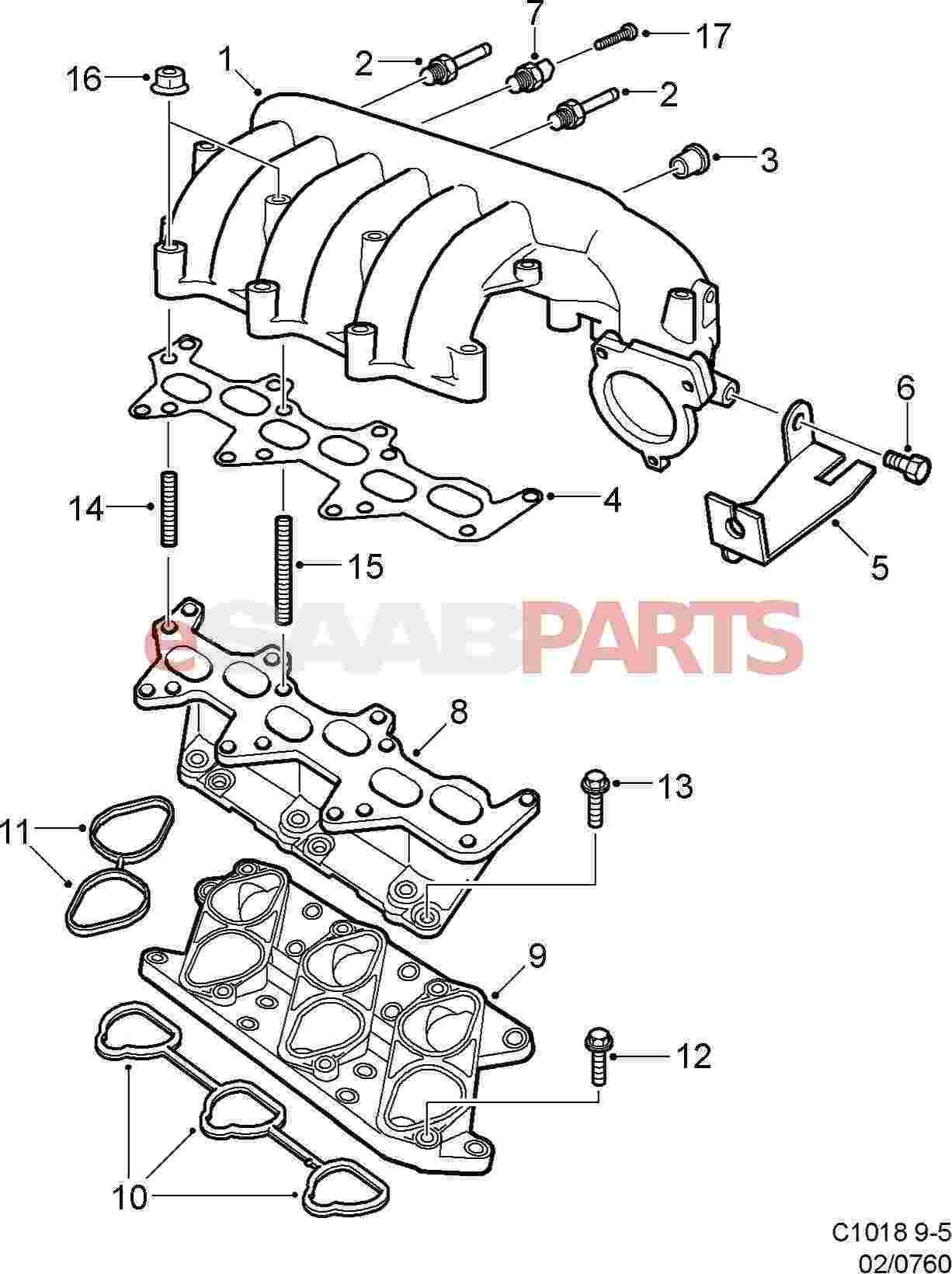 intake manifold parts diagram