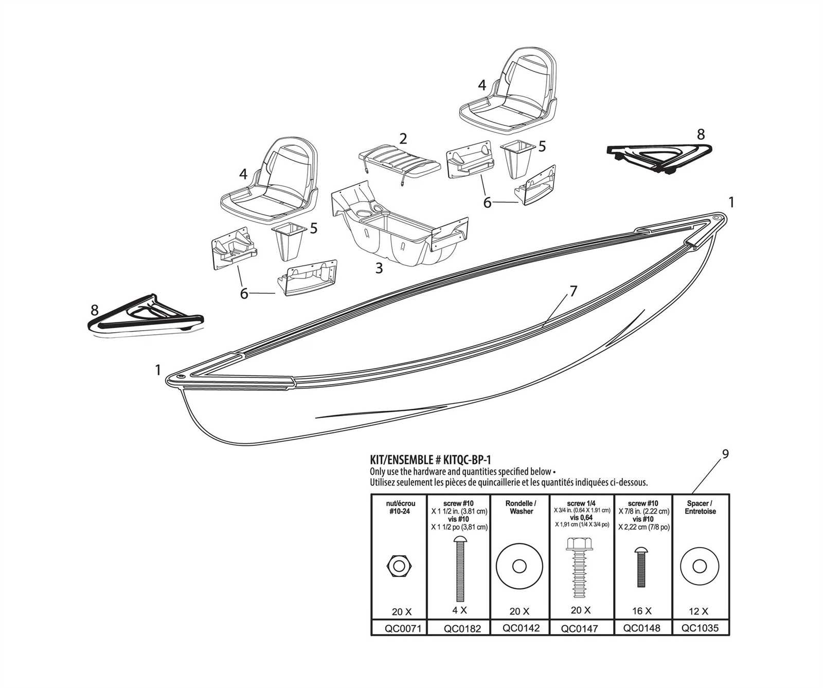 coleman canoe parts diagram