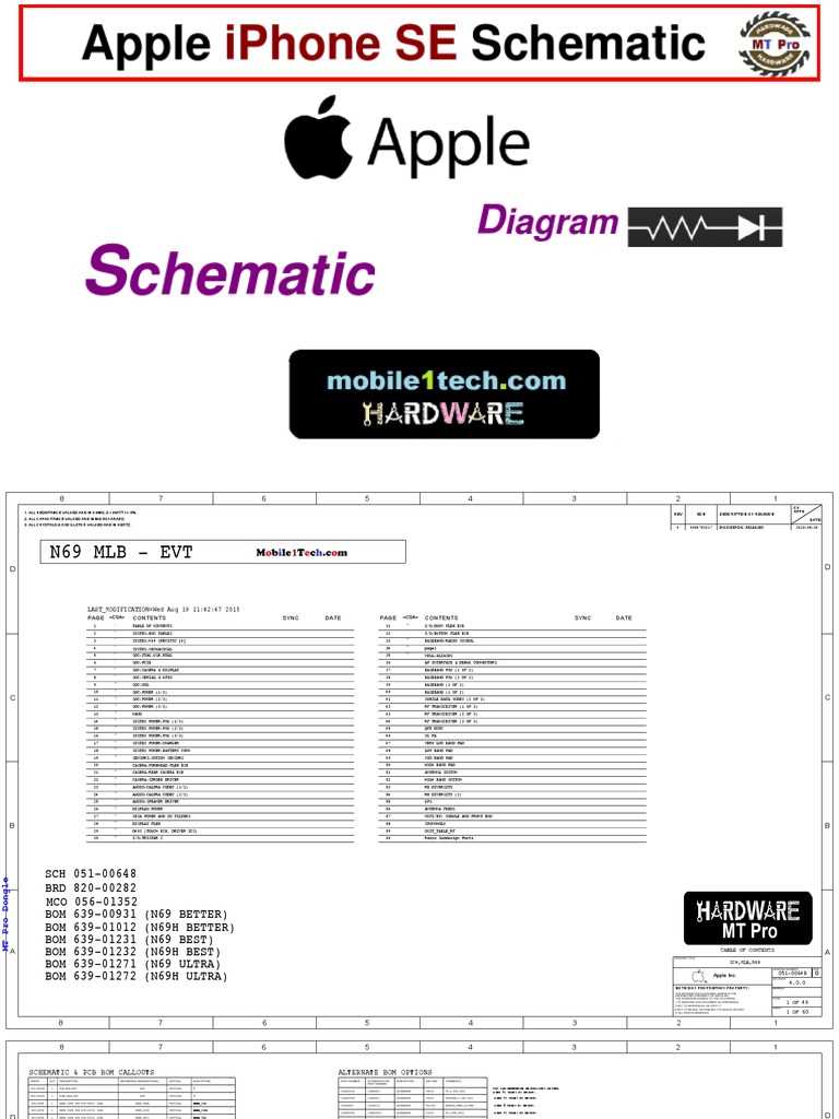 iphone se parts diagram