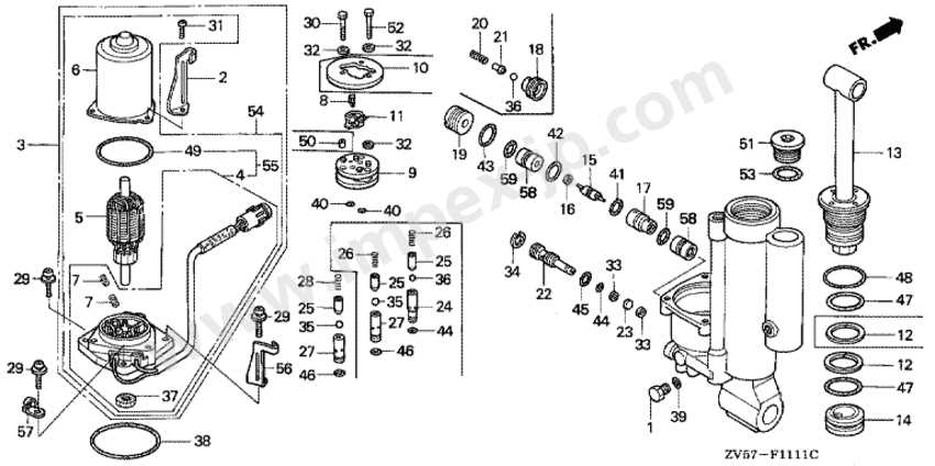 honda bf40 parts diagram