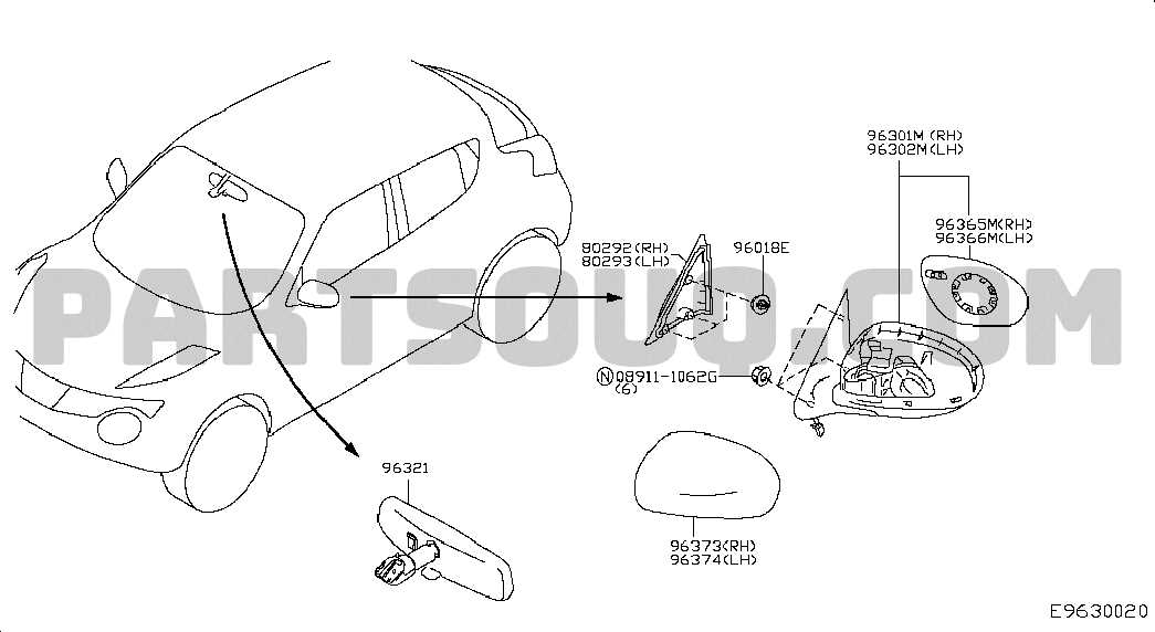 nissan juke parts diagram