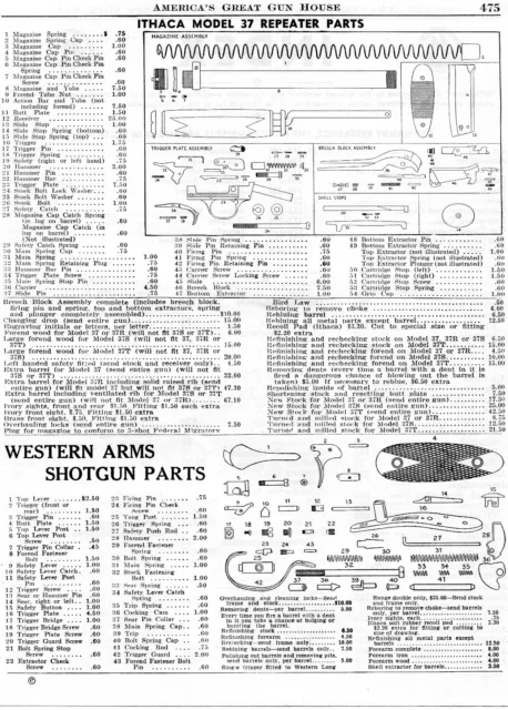 ithaca flues parts diagram