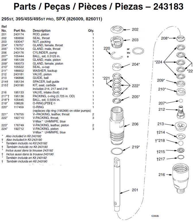 graco nova 395 parts diagram