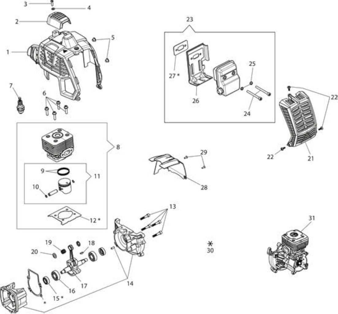 echo ppt 2400 parts diagram