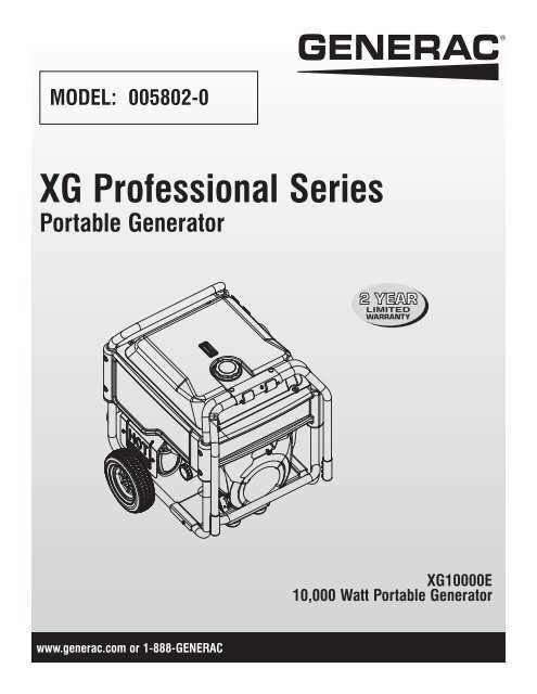 generac xp8000e parts diagram