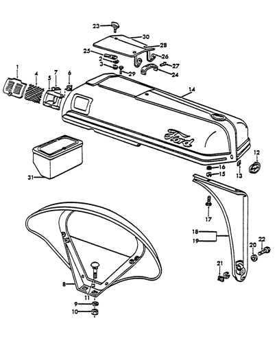 ford 8n parts diagram