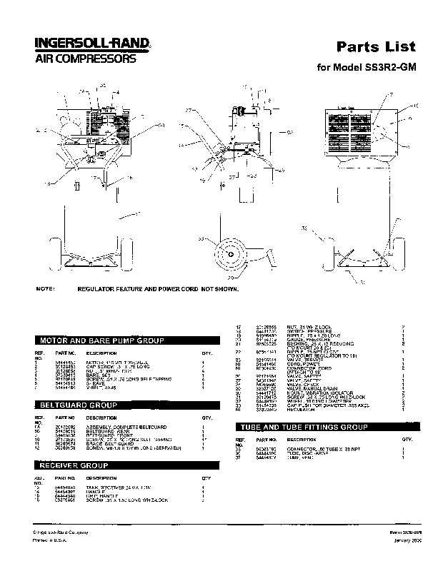 air compressor parts diagram