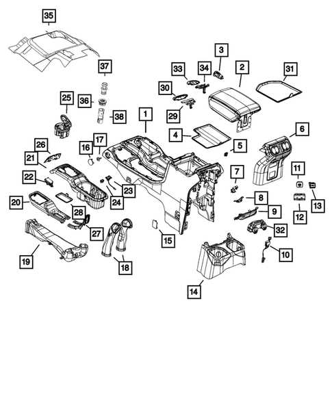 jeep gladiator parts diagram