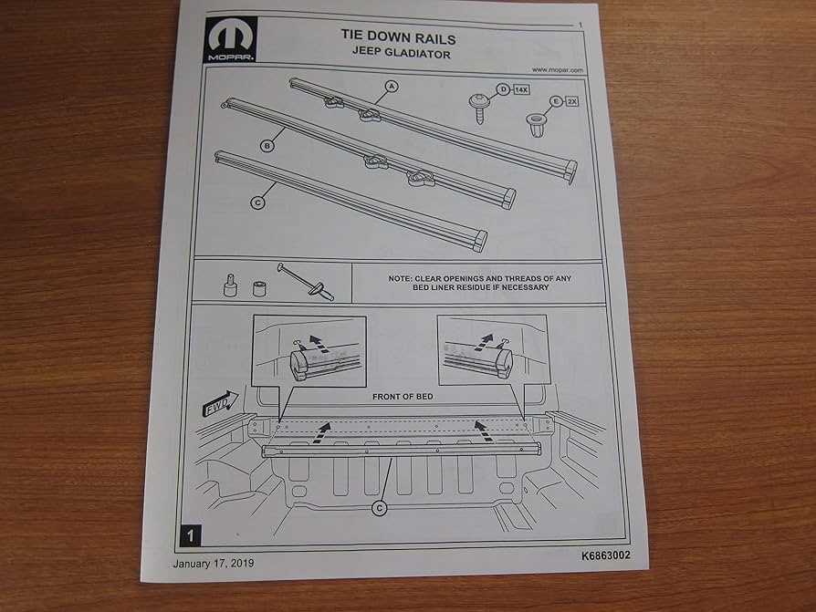 jeep gladiator parts diagram