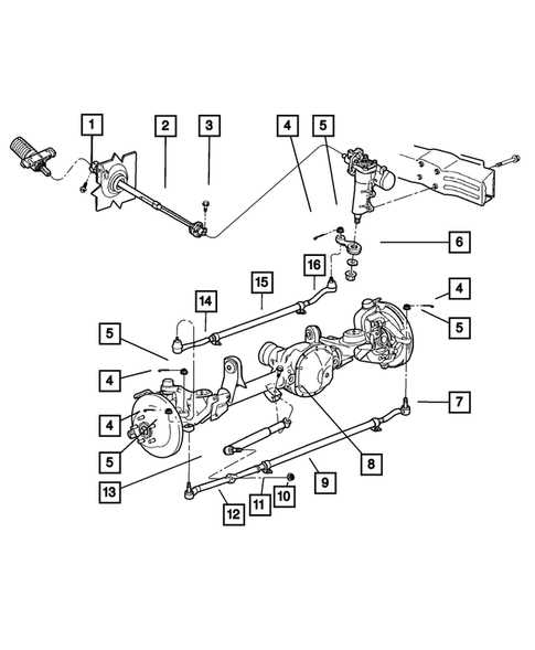 jeep steering parts diagram