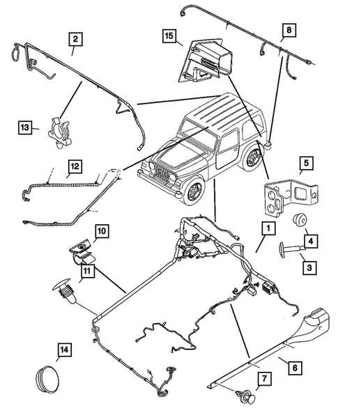 jeep wrangler body parts diagram